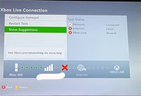 Troubleshoot Xbox 360 connection to Xbox Live .